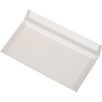 Transparentbriefumschlag Mayer Kuvert 30005096 - DIN Lang 110 x 220 mm polarweiß haftklebend ohne Fenster 100 g/m² Pckg/500