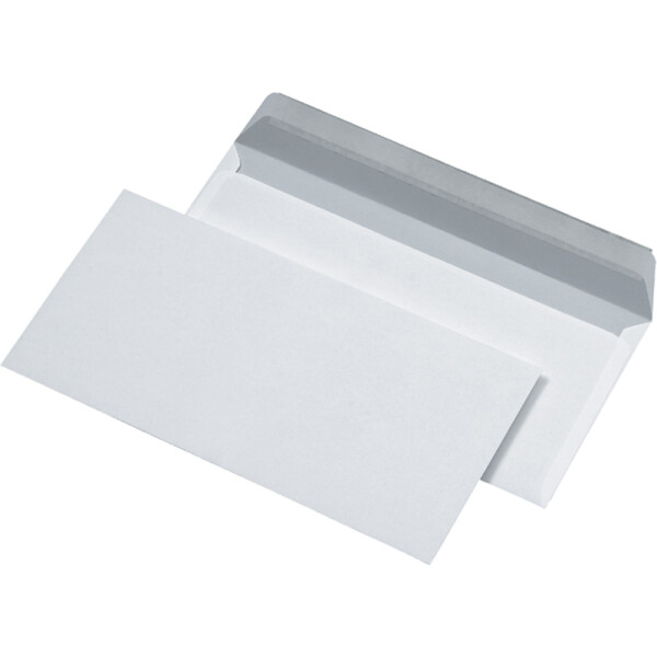 Briefumschlag Mayer Kuvert 30005382 - DIN Lang 110 x 220 mm haftklebend ohne Fenster weiß 75 g/m² Pckg/1000