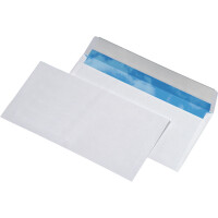 Briefumschlag Mayer Kuvert Nautilus 30009772 - DIN Lang 110 x 220 mm haftklebend ohne Fenster weiß 80 g/m² Pckg/500