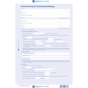 Arbeitsvertrag Avery Zweckform 2878 - A4 210 x 297 mm blau 2-seitig mit Durchschlag selbstdurchschreibend