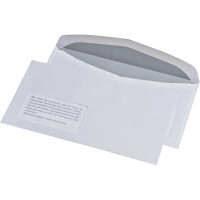 Kuvertierumschlag Mayer Kuvert Kuvermatic 30005381 - DIN C6/5 114 x 229 mm nassklebend mit Fenster innenliegende Klappe weiß 80 g/m² Pckg/1000