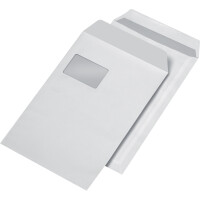Versandtasche Mayer Kuvert 30005518 - DIN C4 229 x 324 mm weiß selbstklebend mit Fenster 100 g/m² Pckg/250