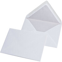 Briefumschlag Mayer Kuvert 30007243 - DIN B6 125 x 176 mm nassklebend ohne Fenster weiß 90 g/m² Pckg/1000