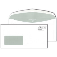 Kuvertierumschlag Mayer Kuvert Kuvermatic 30031619 - DIN C6/5 114 x 229 mm nassklebend mit Fenster außenliegende Klappe weiß 75 g/m² Pckg/1000