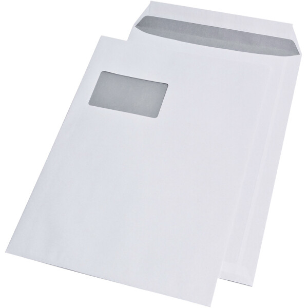 Versandtasche Mayer Kuvert 30005425 - DIN C4 229 x 324 mm weiß haftklebend mit Fenster 100 g/m² Pckg/250