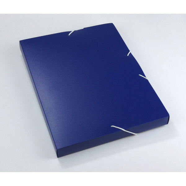 Heftbox Staufen PP-Standard 794756035 - A4 30 mm dunkelblau mit Gummizug PP-Folie