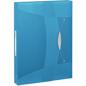 Ablagebox Esselte VIVIDA 624047 - A4 330 x 253 mm blau 40 mm R&uuml;ckenbreite bis 350 Blatt PP-Folie