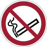 Sicherheitskennzeichen Durable 1728 - Ø 430 mm rot Rauchen verboten