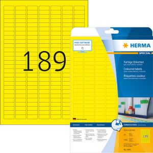 Universaletikett Herma 4243 - A4 25,4 x 10 mm gelb...