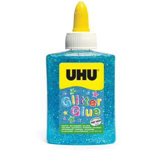 Glitzerkleber UHU Glitter Glue 49980 - blau 90 g