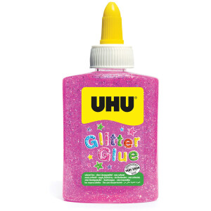 Glitzerkleber UHU Glitter Glue 49990 - pink 90 g