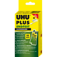 Zweikomponentenkleber UHU plus endfest 45720 - Tube Binder / Härter universell einsetzbar 163 g