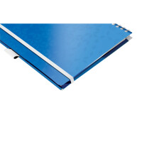 Collegeblock Leitz WOW Be Mobile 4645 - A4 210 x 297 mm blau kariert Lineatur22 5 x 5 mm 80 Blatt FSC extraweißes Qualitätspapier 80 g/m²