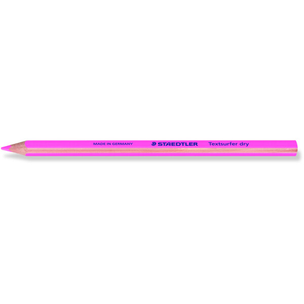 Trockentextmarker Staedtler Textsurfer dry 12864 - pink 4 mm Rundspitze permanent nicht nachfüllbar