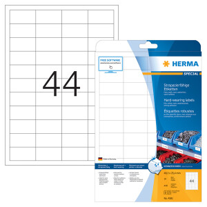 Folienetikett Herma 4581 - A4 48,3 x 25,4 mm weiß...