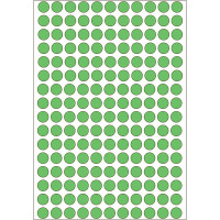 Markierungspunkte Herma 2215 - auf Bogen Ø 8 mm grün permanent Papier für Handbeschriftung Pckg/5632