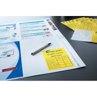 Universaletikett Herma 4396 - A4 105 x 148 mm gelb permanent FSC Papier für alle Druckertypen Pckg/400