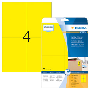Universaletikett Herma 4561 - A4 105 x 148 mm gelb...