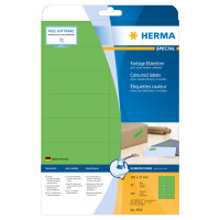 Universaletikett Herma 4554 - A4 105 x 37 mm grün ablösbar FSC Papier für alle Druckertypen Pckg/320