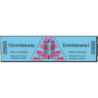 Eintrittskarten sigel ER815 - 60 x 30 mm blau Pckg/1000