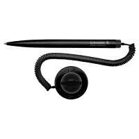 Kugelschreiber Schneider Klick-Fix-Pen 412 - schwarzes Gehäuse Mine M schwarz mit Teleschnur