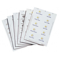Namensschild Einsteckschild Durable 1452 - 40 x 60 mm weiß für Laser-, Inkjet-, Matrixdrucker und Kopierer Pckg/360