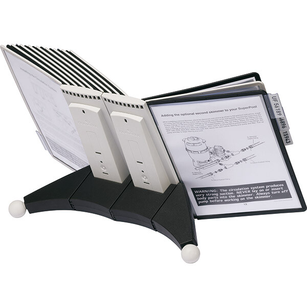 Sichttafelständer Durable SHERPA 5519 - A4 grau/schwarz mit 20 Sichttafeln