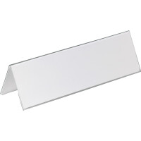 Tischnamensschild Durable 8053 - 105/210 x 297 mm transparent Dachform Kunststoff Pckg/25