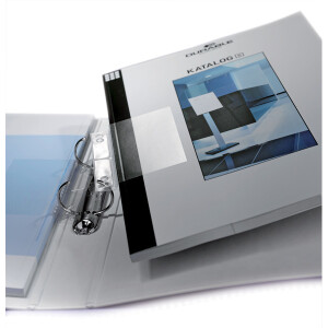 Heftstreifen Durable Filefix 8070 - 60 x 100 mm transparent kurz 6,5 + 8 cm ungeöst PP Pckg/50