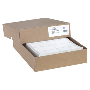 Computeretikett Herma 8226 - endlos 88,9 x 48,4 mm weiß permanent 2-bahnig FSC Papier für Matrixdrucker Pckg/6000