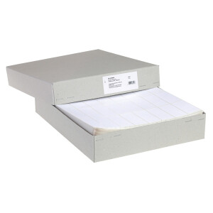 Computeretikett Herma 8242 - endlos 81,28 x 35,7 mm weiß permanent 4-bahnig FSC Papier für Matrixdrucker Pckg/16000