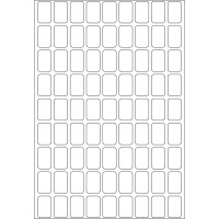 Haftetikett Herma 2330 - auf Bogen 10 x 16 mm weiß permanent Papier für Handbeschriftung Pckg/2592