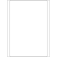 Haftetikett Herma 2580 - auf Bogen 100 x 149 mm weiß permanent Papier für Handbeschriftung Pckg/32