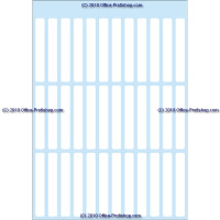 Haftetikett Herma 3735 - auf Bogen 5 x 35 mm weiß permanent Papier für Handbeschriftung Pckg/252