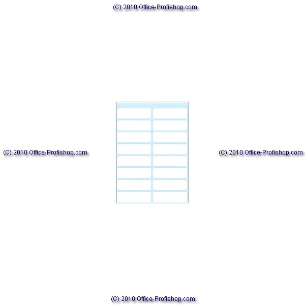 Haftetikett Herma 3739 - auf Bogen 13 x 40 mm weiß permanent Papier für Handbeschriftung Pckg/112