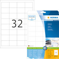 Universaletikett Herma 4200 - A4 48,3 x 33,8 mm weiß permanent FSC Papier für alle Druckertypen Pckg/800