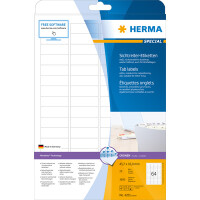 Sichtreiteretikett Herma 4201 - A4 45,7 x 16,9 mm weiß ablösbar Papier für alle Druckertypen Pckg/1600