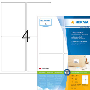 Universaletikett Herma 4250 - A4 99,1 x 139 mm weiß...