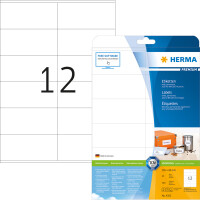 Universaletikett Herma 4363 - A4 105 x 48 mm weiß permanent FSC Papier für alle Druckertypen Pckg/300