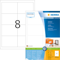 Universaletikett Herma 4624 - A4 96,5 x 67,7 mm weiß permanent FSC Papier für alle Druckertypen Pckg/1600