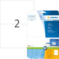Universaletikett Herma 5064 - A4 210 x 148 mm weiß permanent FSC Papier für alle Druckertypen Pckg/50