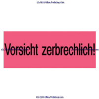 Posthinweisetikett Herma 6758 - auf Bogen Vorsicht Zerbrechlich 39 x 118 mm Text/Bild permanent Papier bedruckt Pckg/1000