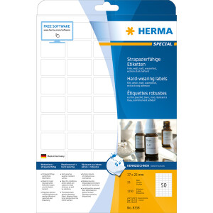 Folienetikett Herma 8338 - A4 37 x 25 mm weiß...