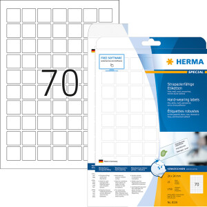 Folienetikett Herma 8339 - A4 24 x 24 mm weiß...