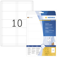 Namensschild Einsteckschild Herma 9011 - 54 x 90 mm weiß perforiert 	für Inkjet-, Laser-, Farblaserdrucker und Kopierer Pckg/250