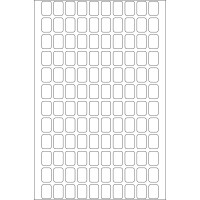 Haftetikett Herma 10600 - auf Bogen 8 x 12 mm weiß ablösbar Papier für Handbeschriftung Pckg/3840