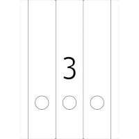 Ordnerrückenschild Herma 10180 - 59 x 297 mm weiß breit / lang ablösbar für alle Druckertypen Pckg/75