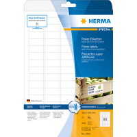 Universaletikett Herma 10901 - A4 35,6 x 16,9 mm weiß extrem haftend FSC Papier für alle Druckertypen Pckg/2000