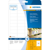 Universaletikett Herma 10902 - A4 45,7 x 21,2 mm weiß extrem haftend FSC Papier für alle Druckertypen Pckg/1200