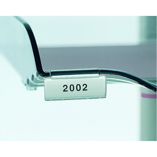 Ablageschalen Etikettenhalter Novus-MPS 420+2200+000 - 50 x 25 mm transparent zum aufstecken Kunststoff